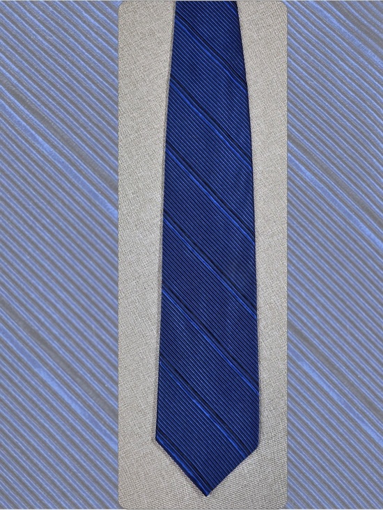 XMI Other - XMI Royal Blue English Silk Tie Hand Made USA Textured Wide Tie